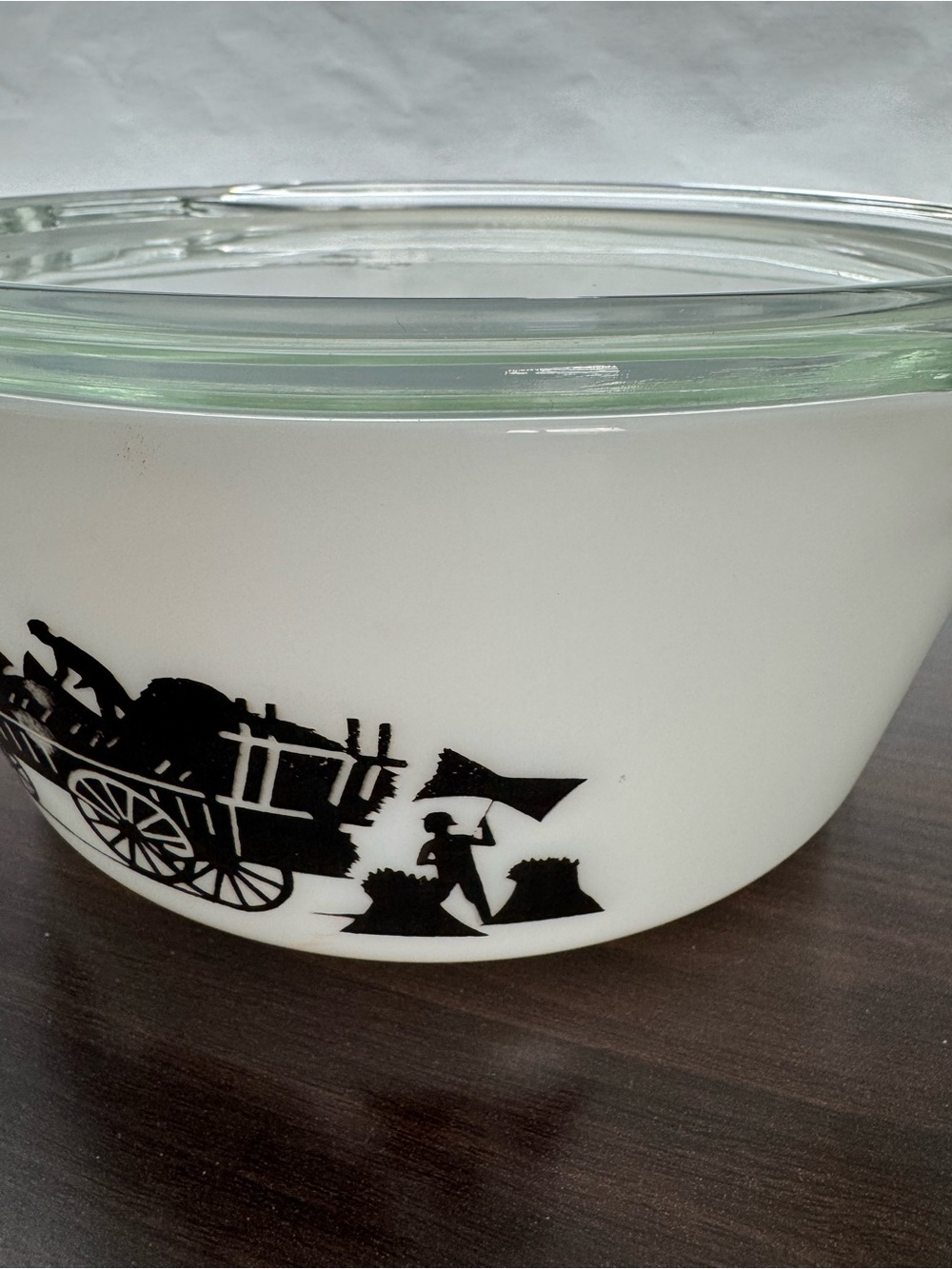 Rare Vintage English Pyrex JAJ 1960’s Haymaker Casserole Dish w/ Lid - Picture 4 of 7